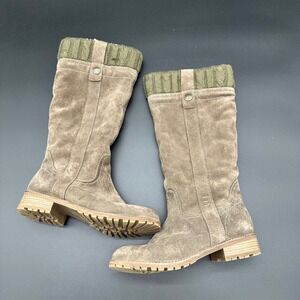 Stylish Tan Suede Knee-High Boots